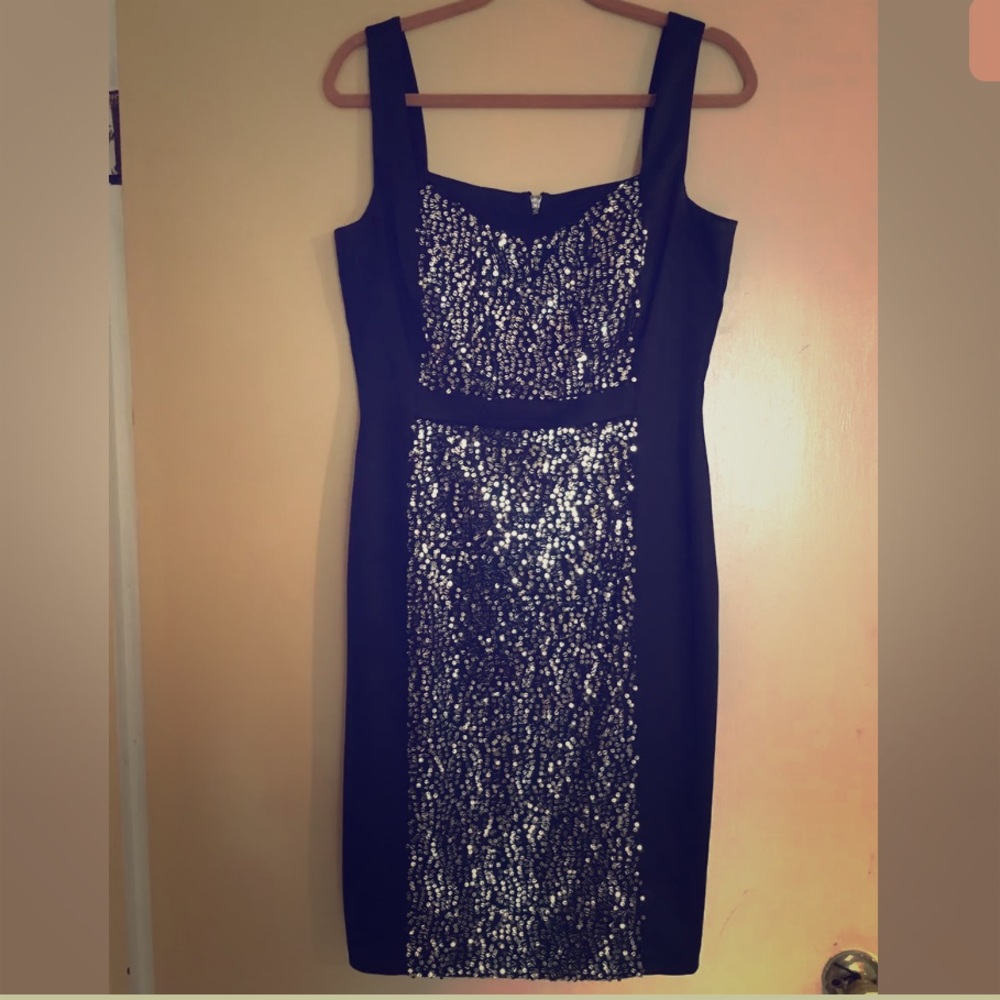 Little Black dress with sequin front